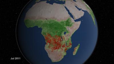 Africa Experiences More Extensive Burning