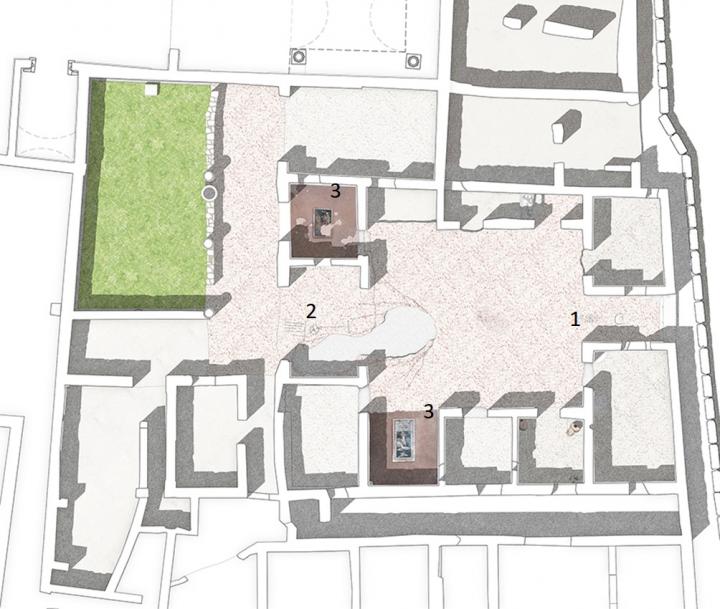 Pompeii, Plan of the House of Orion