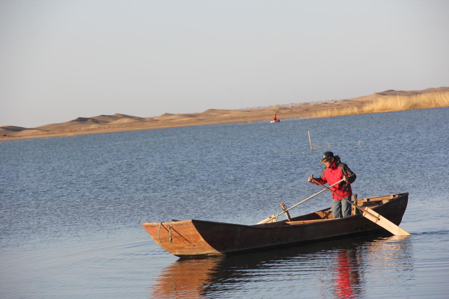 Bacteria Sampling in Freshwater Laker Gobi Desert