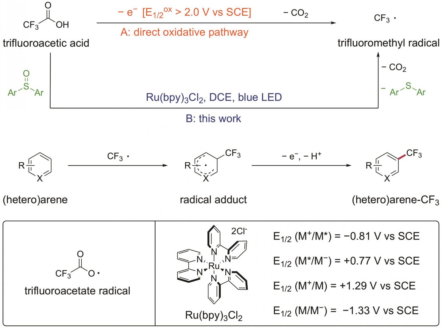 Figure 1. Trifluoromethylation, Chlorodifluoromethylation and Perfluoroalkylation of Arenes