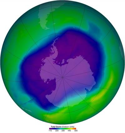 Ozone Hole over Antarctica