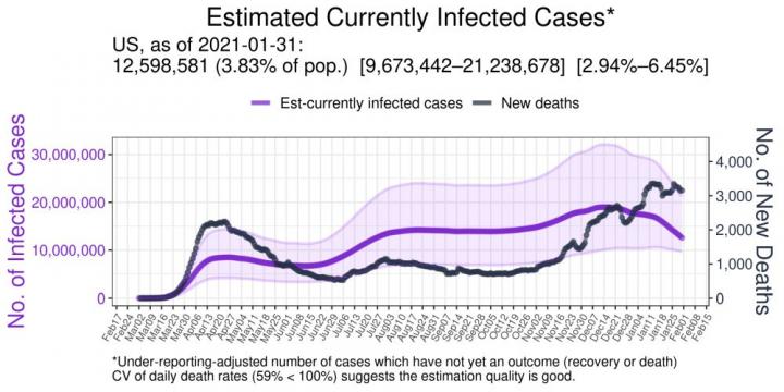 Severe undercounting of COVID-19 cases in U.S., other countries estimated via model