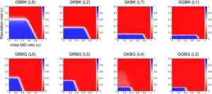 Phase diagrams of cooperation ratios in population