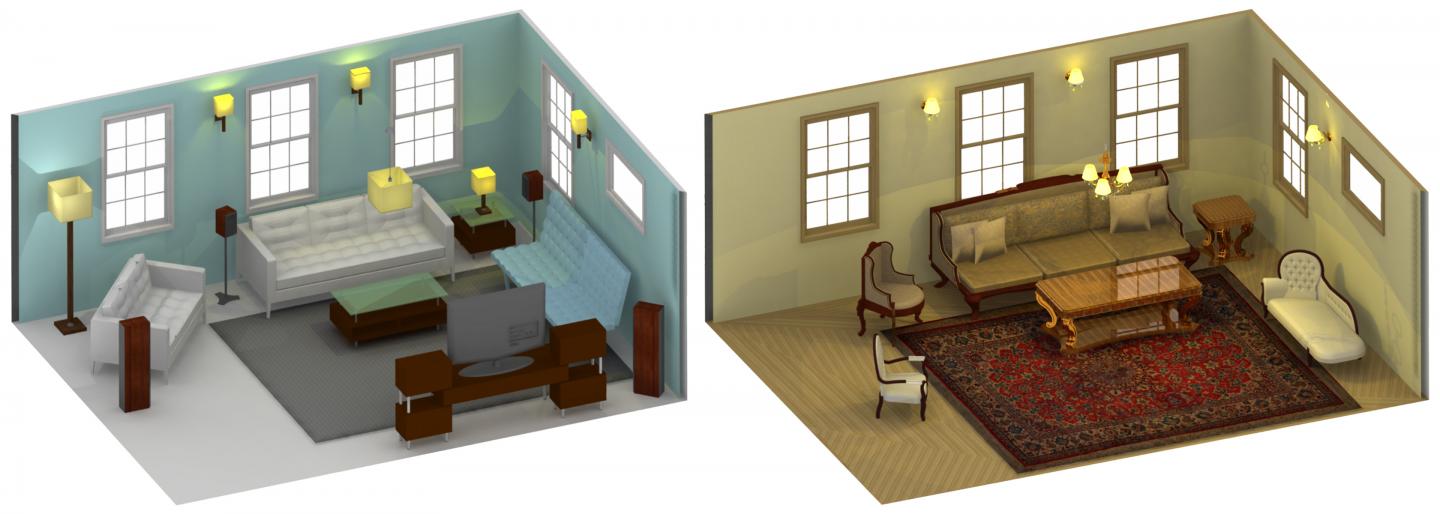Rooms in Different Styles