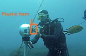 Divers can use plastic debris classification techniques to analyze underwater trash objects.