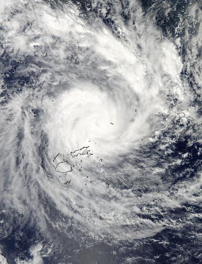 NASA's Aqua Satellite Flew Over Tropical Cyclone Evan