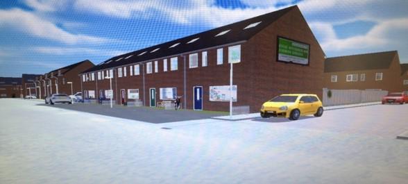 Exterior of Virtual Reality Street Built for the Burglars to Target a House to Steal From