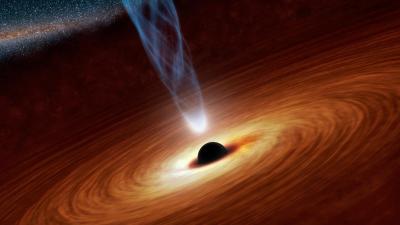 Supermassive Black Hole Surrounded by Matter