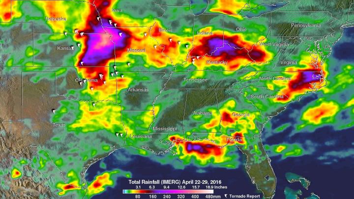 Rain that Fell from April 25 to May 2, 2016