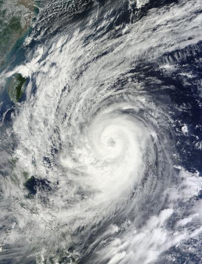 NASA's Terra Satellite Passed over Typhoon Prapiroon
