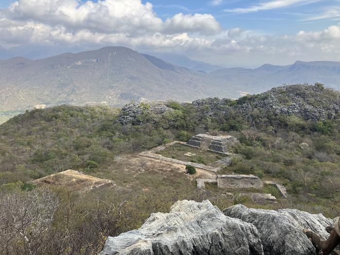 Guiengola seen from above