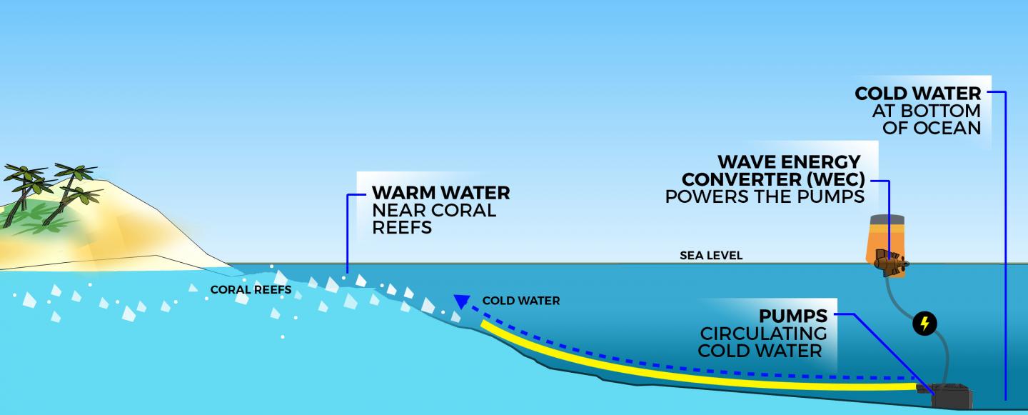 Reef Cooling Pipe System Complete and In Operation