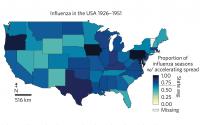 USA Heatmap of Flu