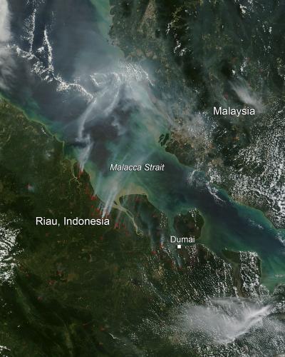 Fires in Indonesia, July 2014