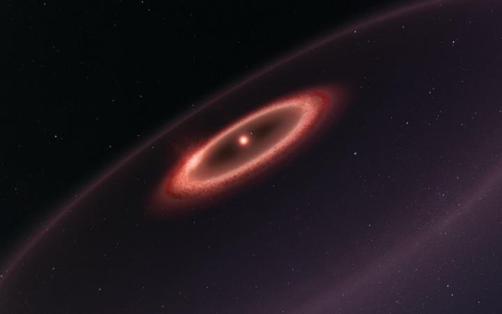 Artist's Impression of the Dust Belts around Proxima Centauri