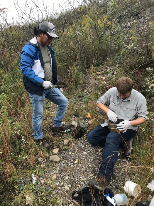 Sampling near the Centralia mine fire