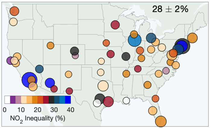 Inequalities in exposure to NO2 pollution