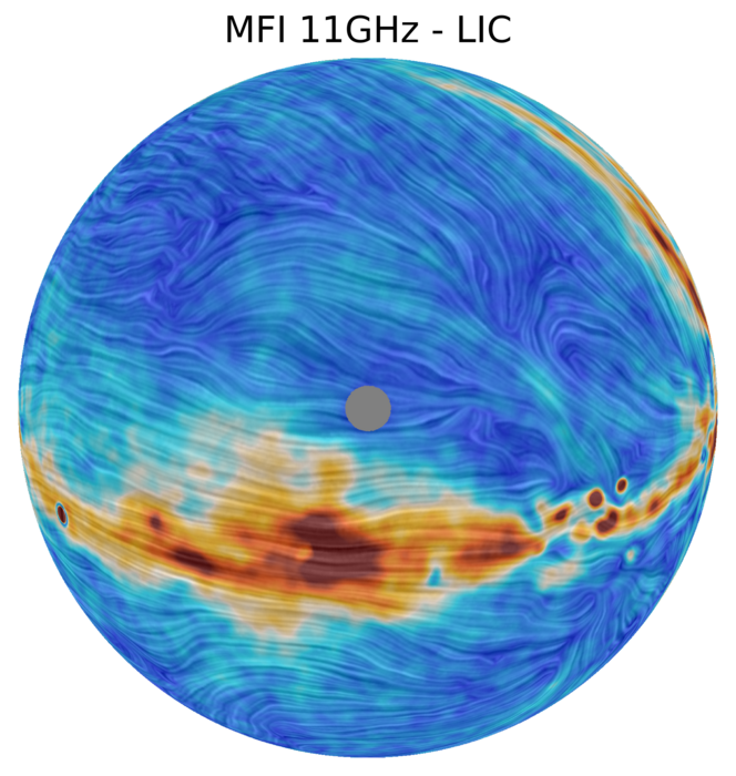Mapa de la emisión polarizada en microondas en el hemisferio norte medido por QUIJOTE.