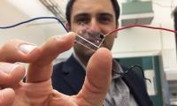 Hybrid Telecom-Microfluidic Chip