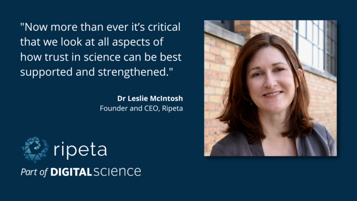 Dr Leslie McIntosh, CEO, Ripeta