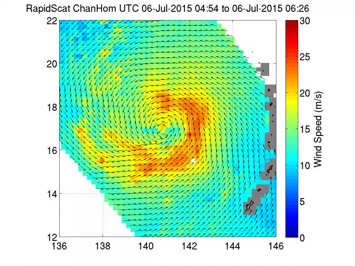 RapidScat Image of Chan-Hom