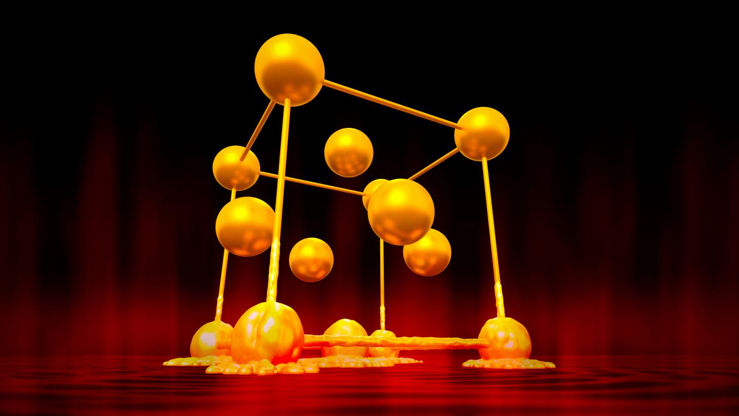 Atomic Movie of Melting Gold