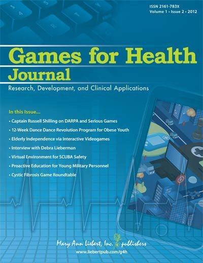 <I>Games for Health Journal: Research, Development, and Clinical Applications</I>