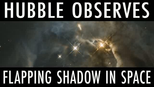 Hubble Spots Giant Flapping Shadow