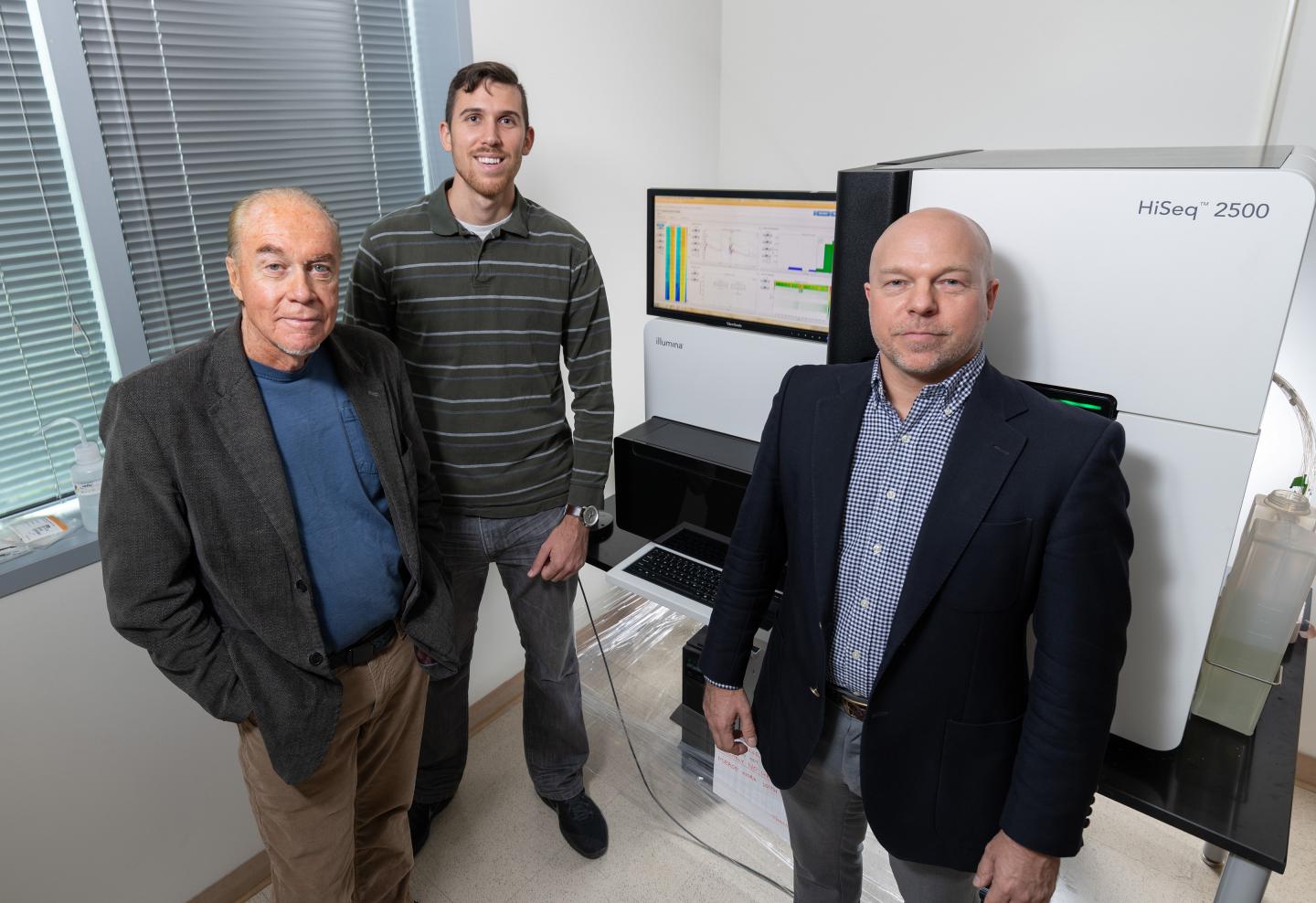 Georgia Tech Researchers with Sequencing Equipment