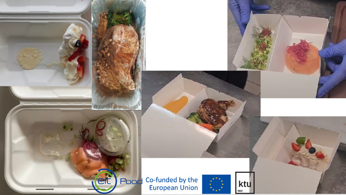 Takeaway packaging tested during EIT FOOD workshop at KTU