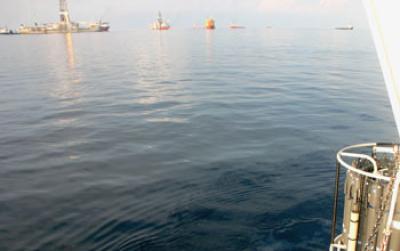 Image Showing Recovery of a Water Sampling Device at the Gulf of Mexico Oil Spill