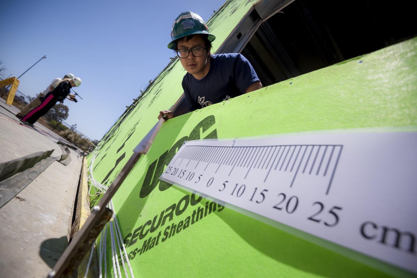Graduate Student and Six-Story Building