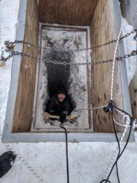 Accessing Ice Tunnel