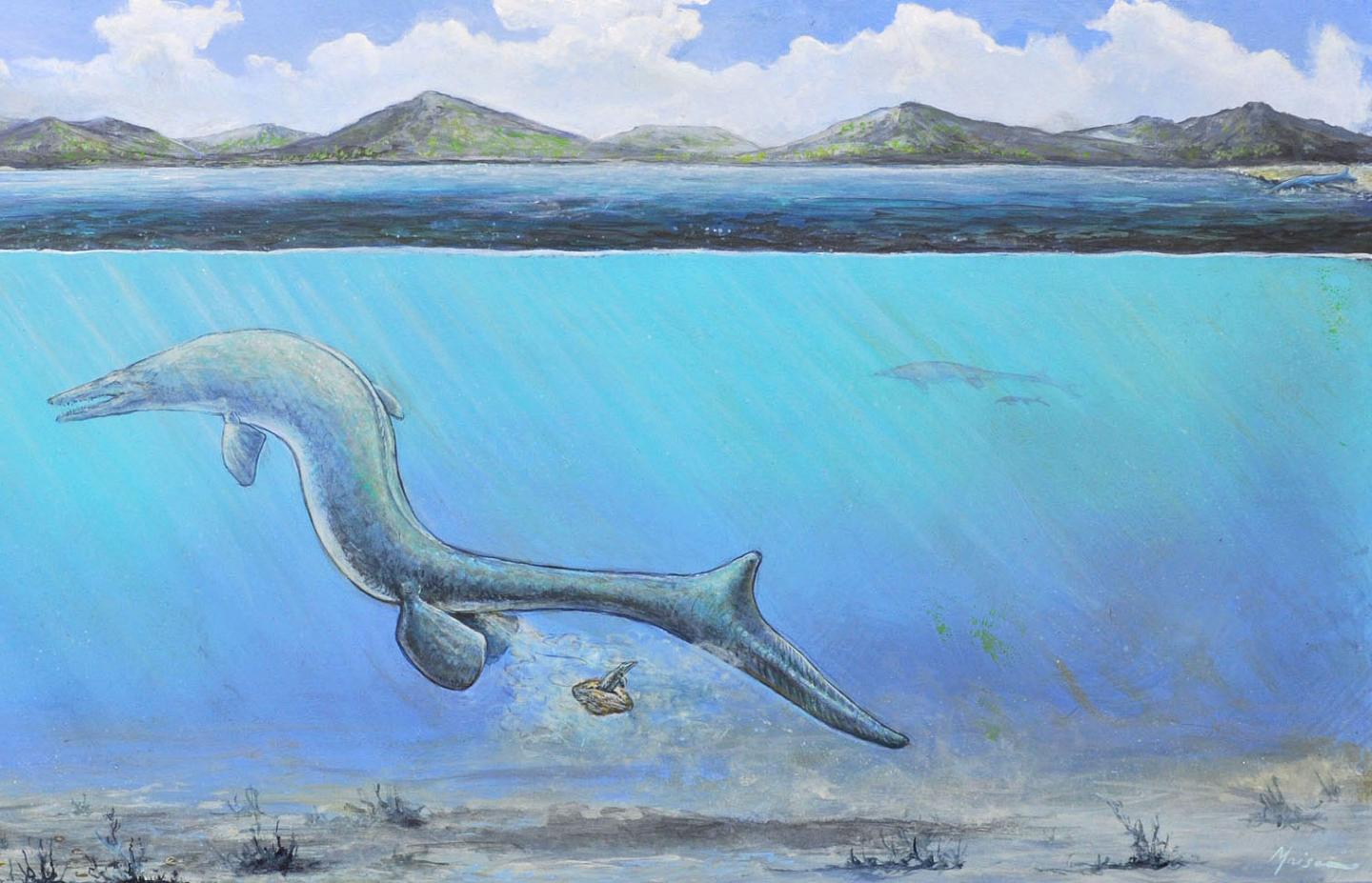 Artist's Interpretation of Mosasaur Hatching