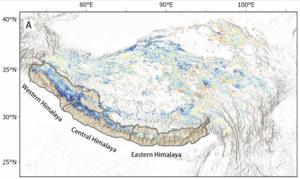 Changes in Himalayan positive radiative forcing