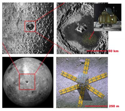 Artist's Concept of Dark Ages Lunar Interferometer