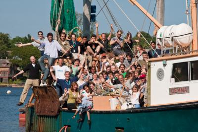 MBL Physiology Course Participants Aboard the RV Gemma