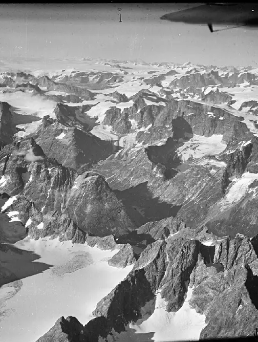 Aerial photo of Greenland