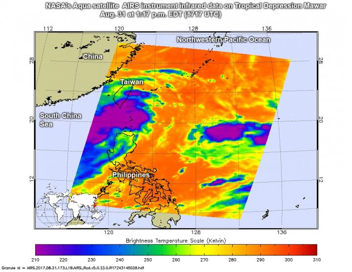 AIRS Image of Mawar