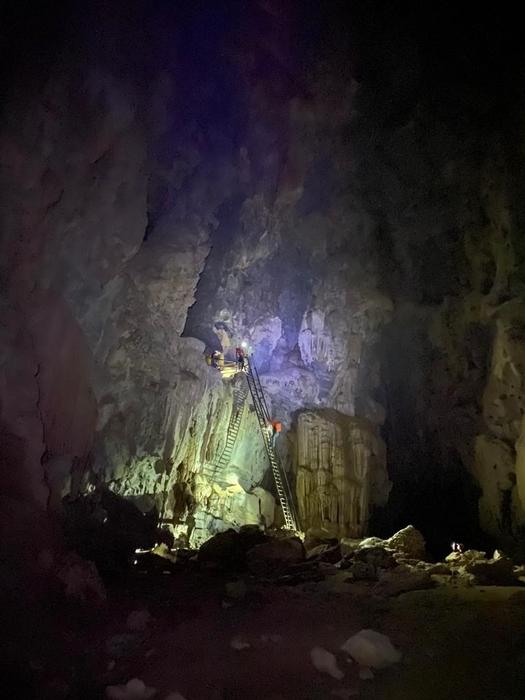 The cave in Vietnam where the stalagmite was discovered