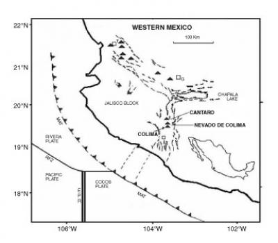 Tectonic Map of Western Mexico