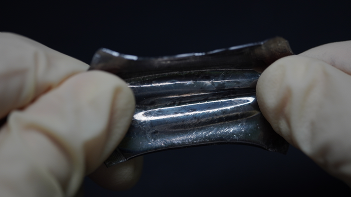 Stretchable battery in air