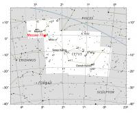 Messier 77 Location