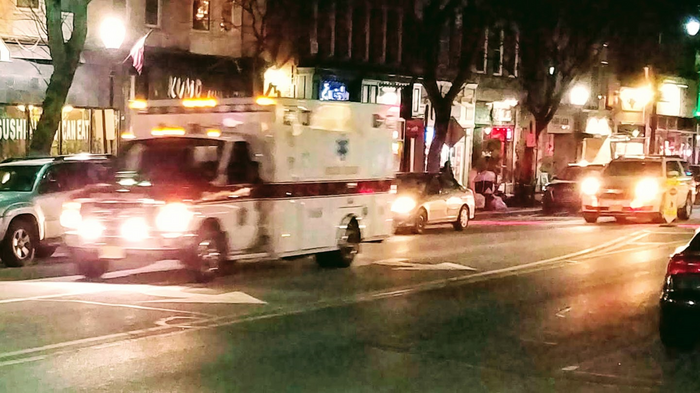 Ambulance responding to an emergency