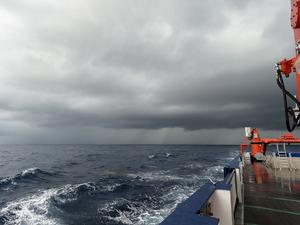 Rainfall during “Mooring Rescue“ in the Atlantic ocean