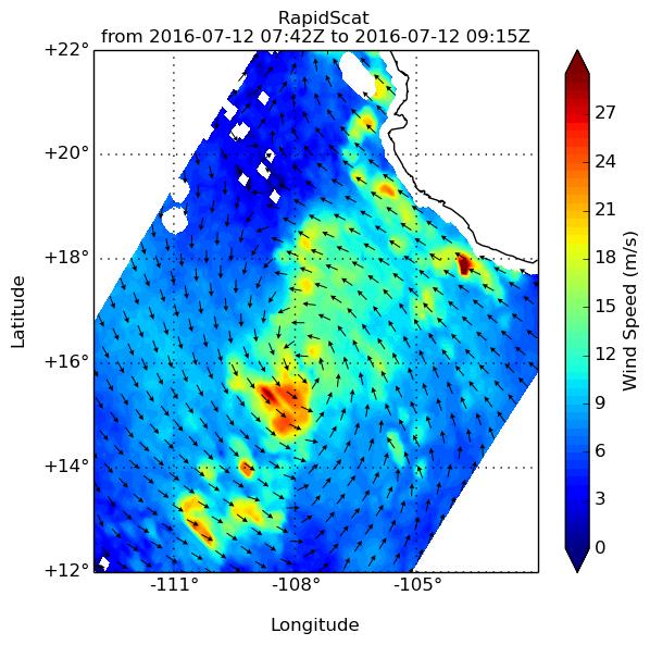 RapidScat Image of Darby