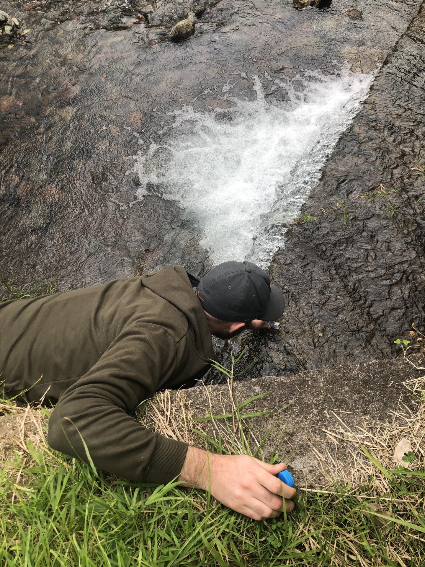 Sampling Water in Costa Rica