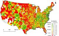 County-By-County Map of Land Use Consumption