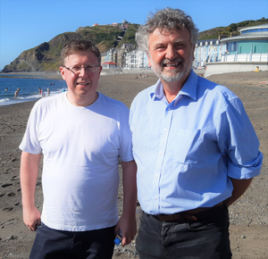 Experts who led the research on the west Wales coastline