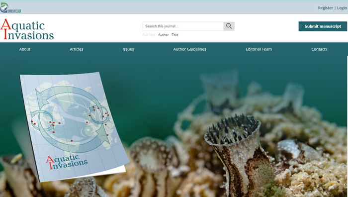 INVASIVESNET signs with Pensoft to move its official journal: Aquatic Invasions to ARPHA Platform